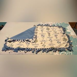 NEW Handmade Flowers W Their Names Fleece Blanket